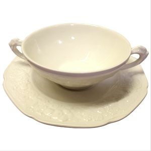 Vtg 1930's 1 Bouillon Cup & 1 Saucer "Florentine"